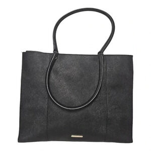 Rebecca Minkoff Saffino leather black tote bag